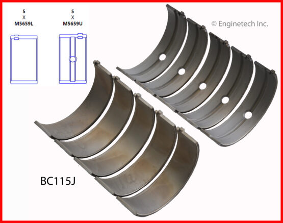 Engine Crankshaft Main Bearing Set