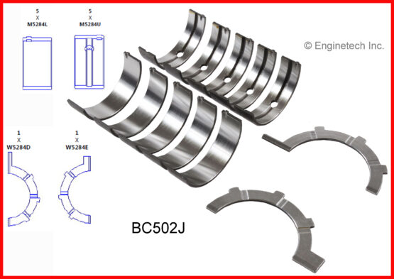 Engine Crankshaft Main Bearing Set