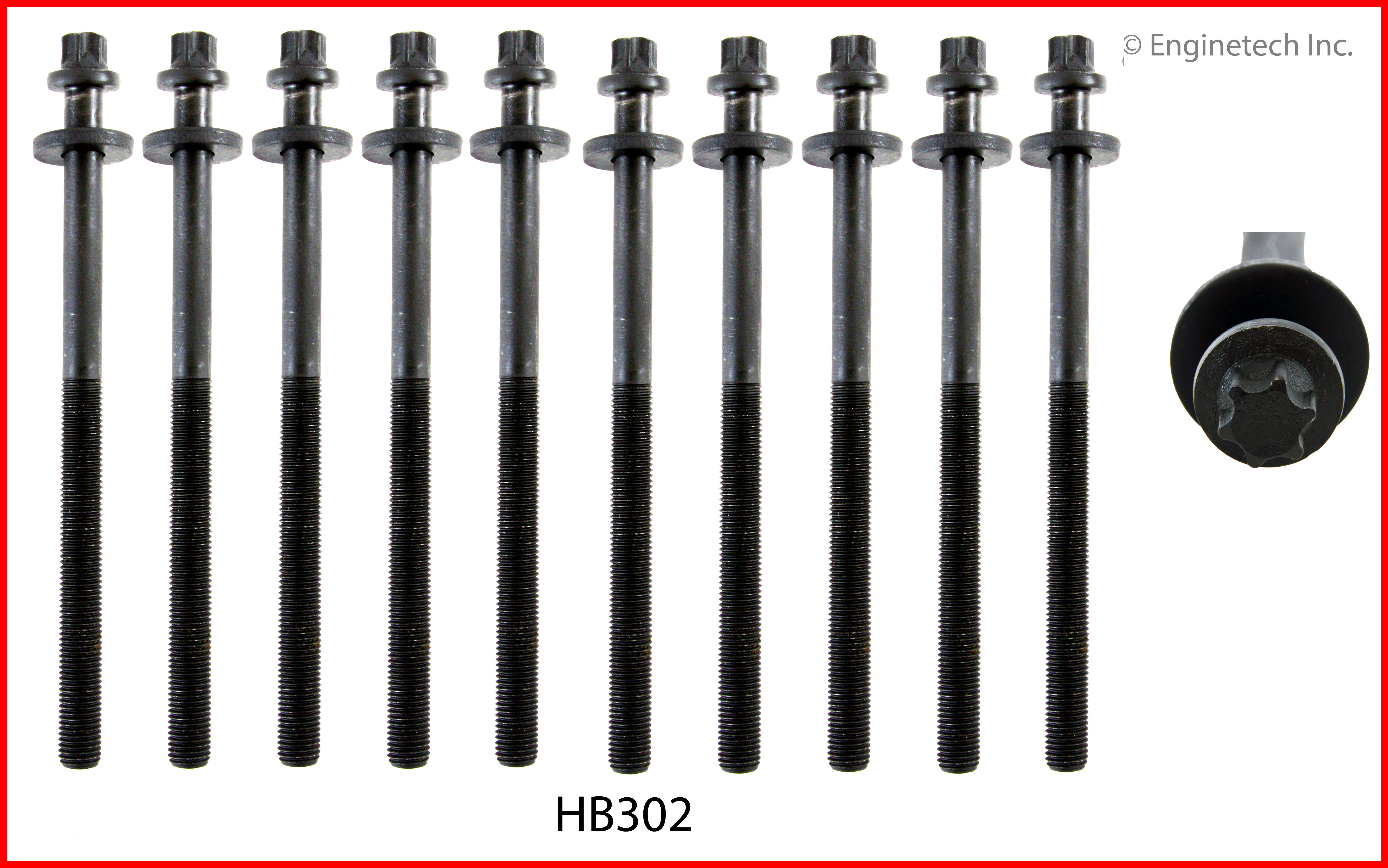 Engine Cylinder Head Bolt Set