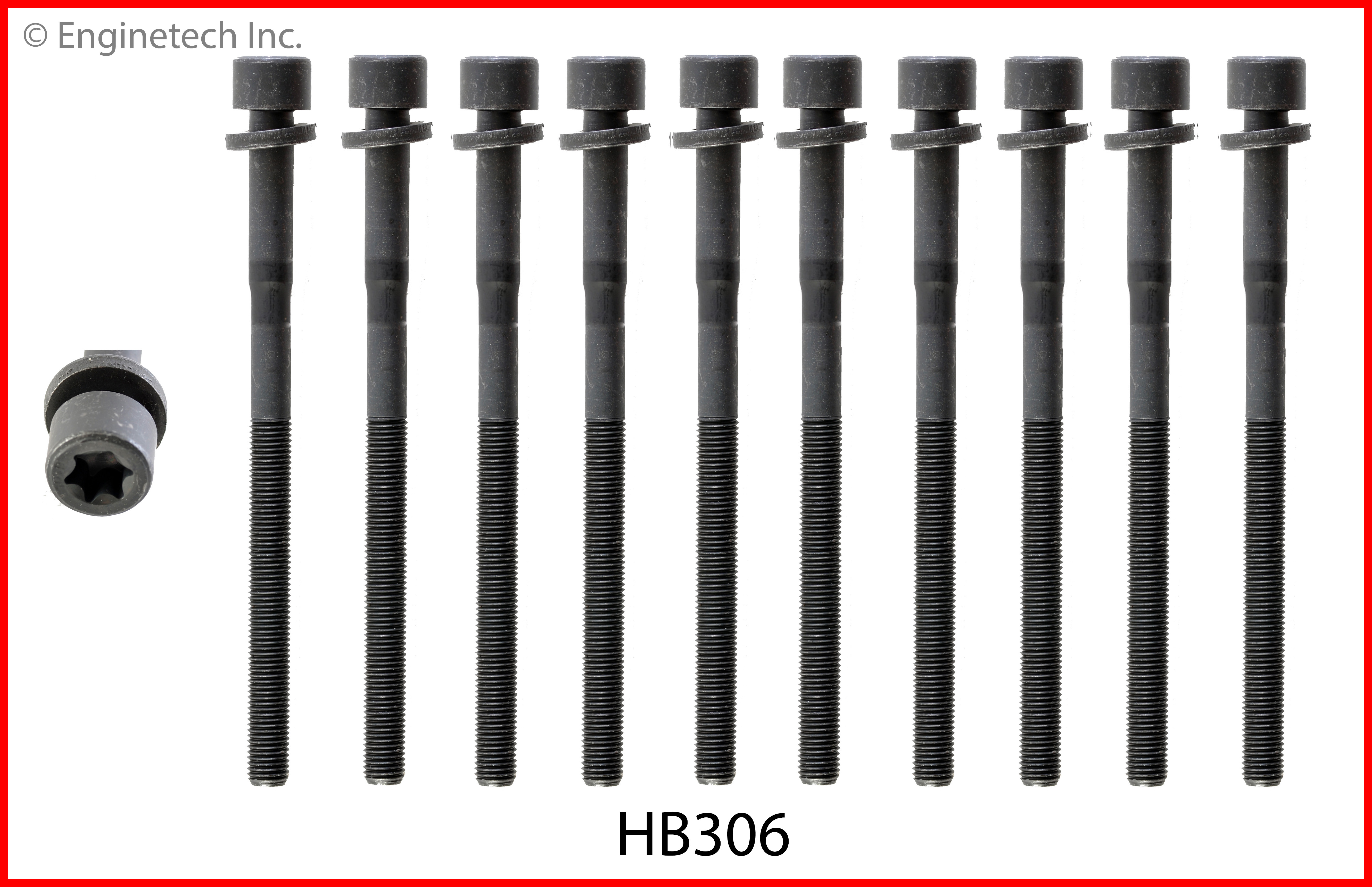 Engine Cylinder Head Bolt Set